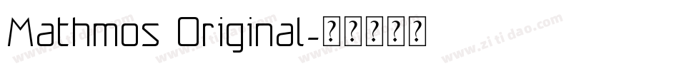 Mathmos Original字体转换